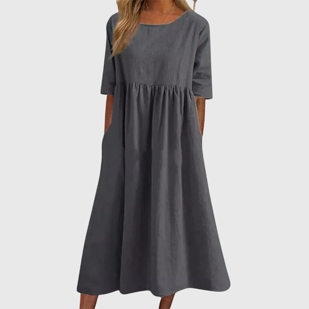 Hailey™ | Elegant Short-Sleeved Dress