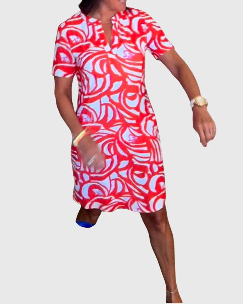 Ellene ™ | Flattering Avenue Walk Dress
