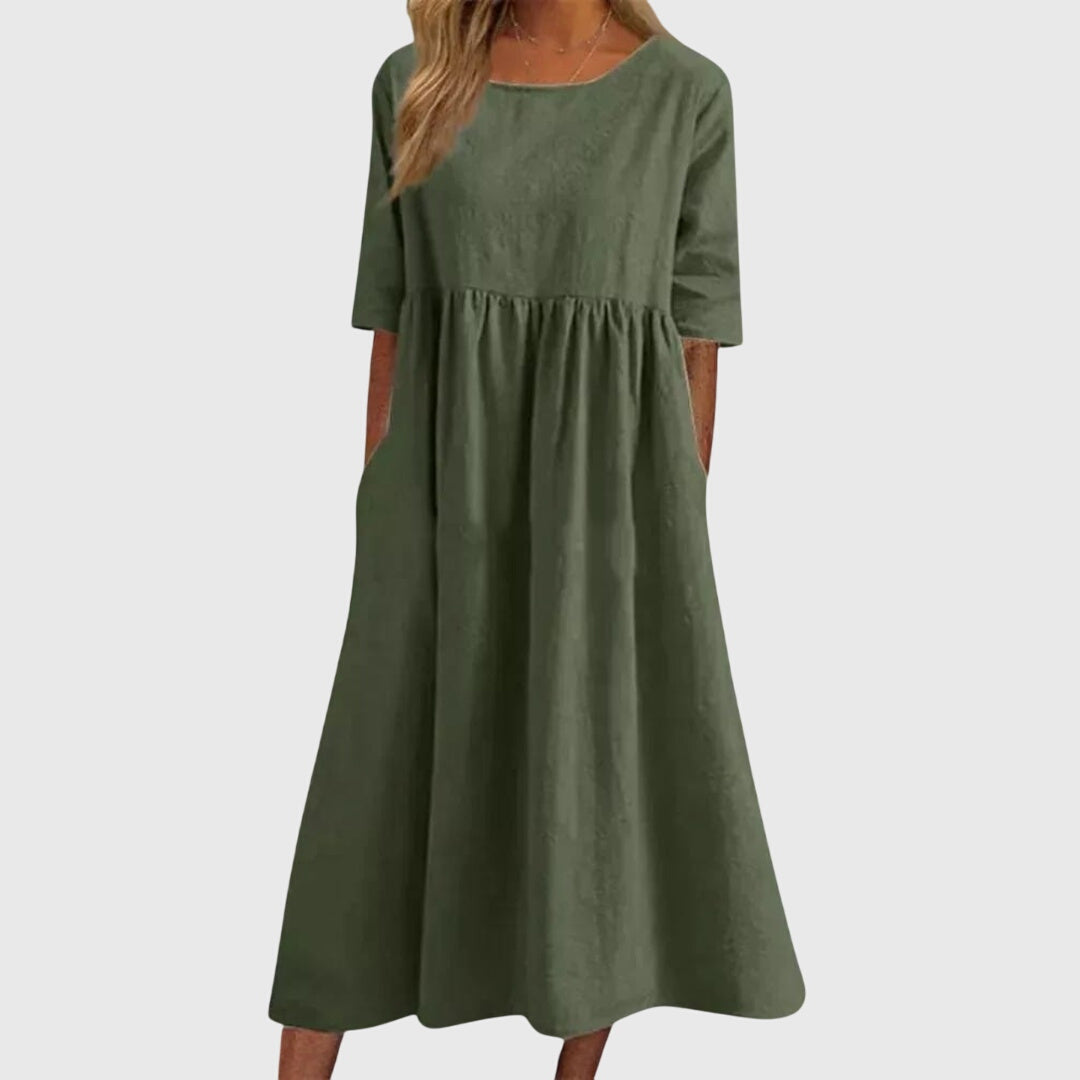 Hailey™ | Elegant Short-Sleeved Dress
