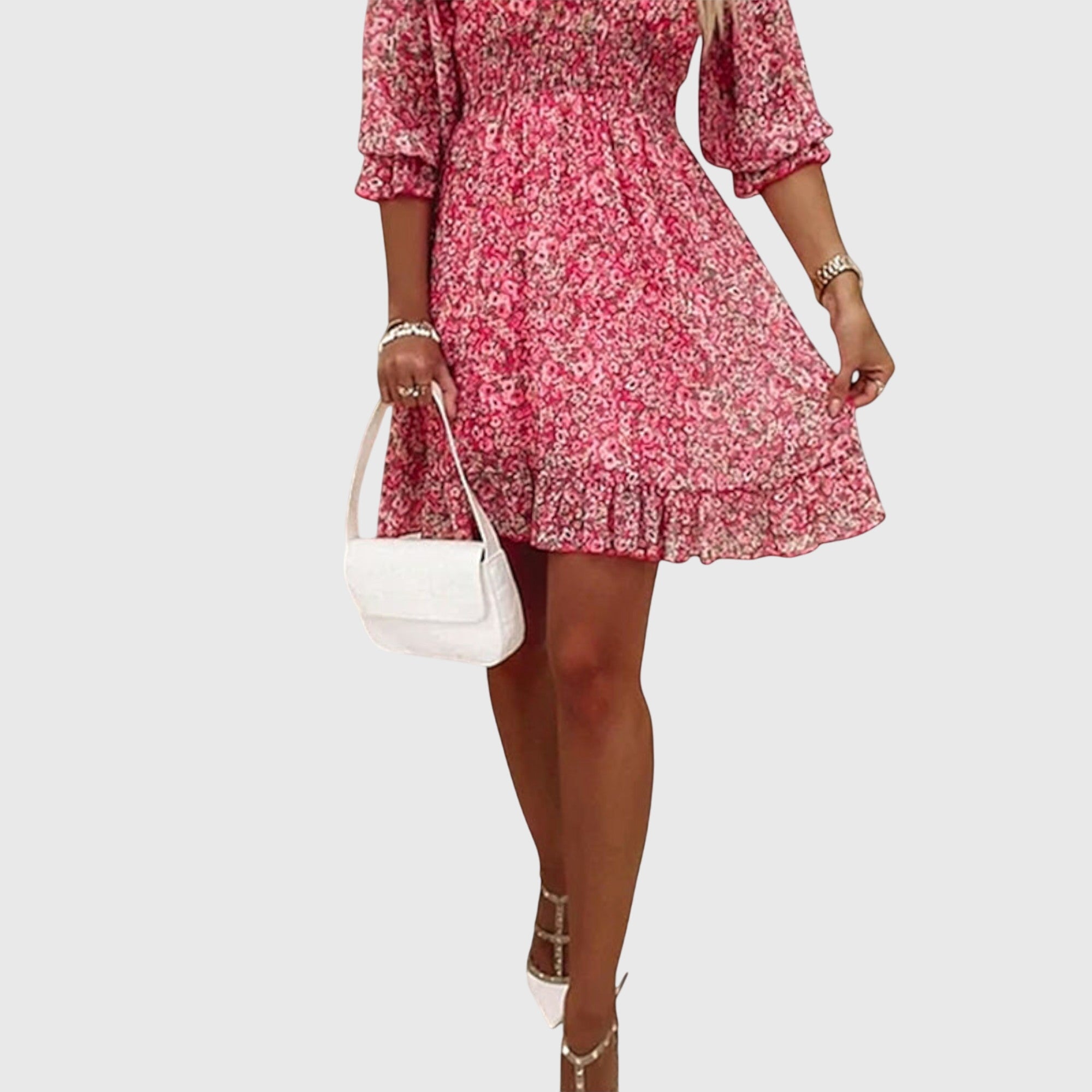 Lily™ | Floral Puff Sleeve Dress