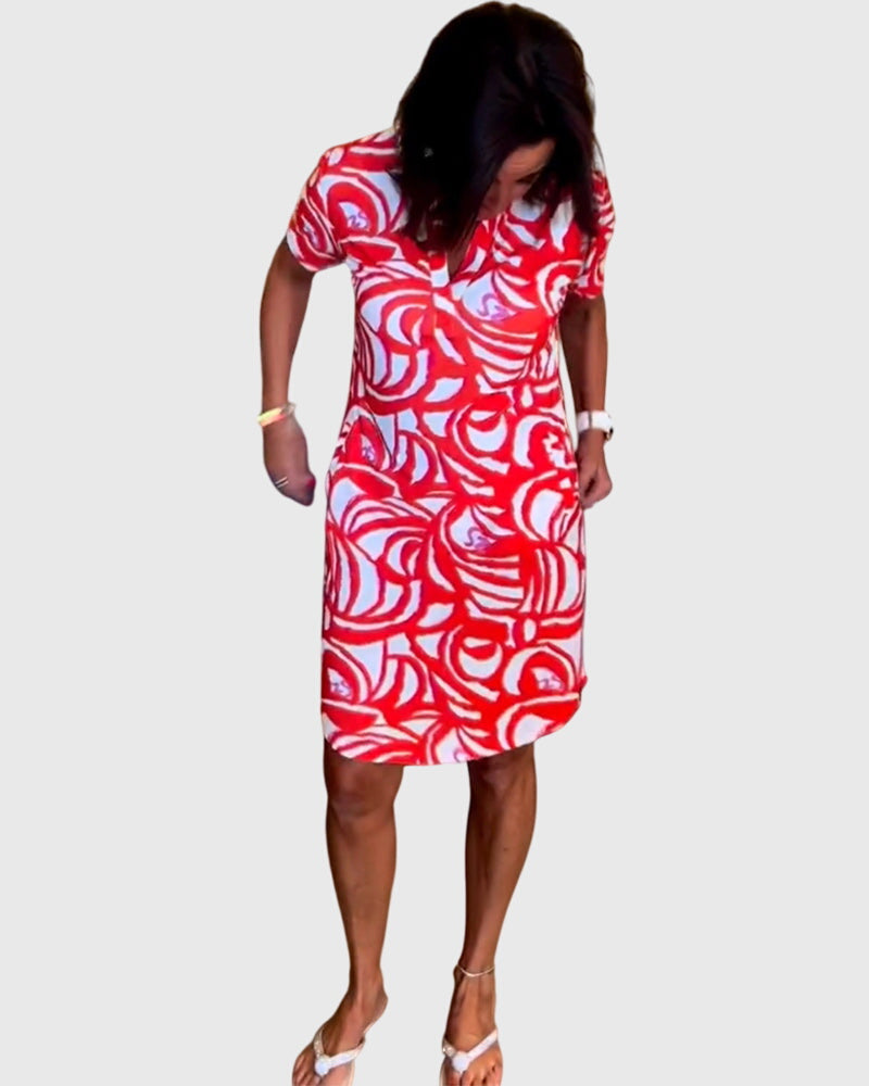Ellene ™ | Flattering Avenue Walk Dress