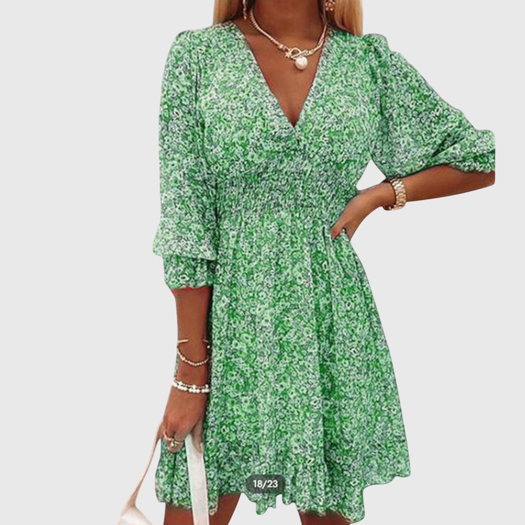 Demi ™ | Floral Puff Sleeve Dress