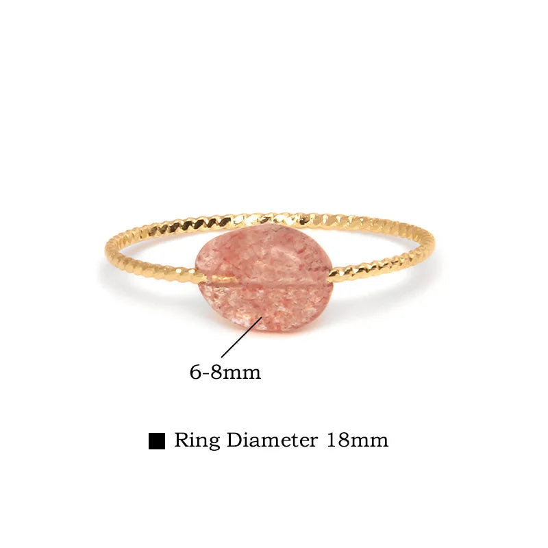 Thin Ring with Colorful Stones