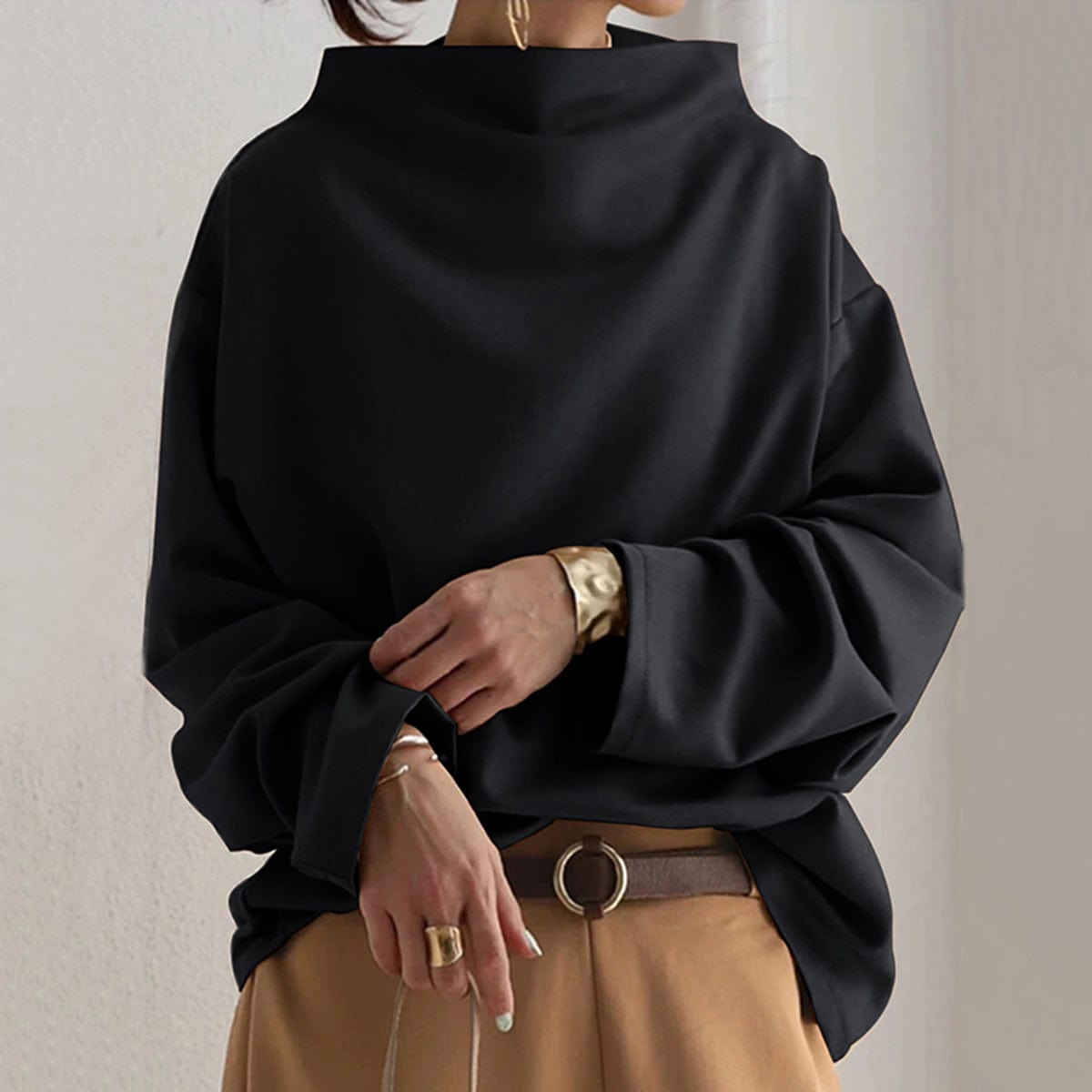 Monroe | Soft Touch High-Neck Pullover