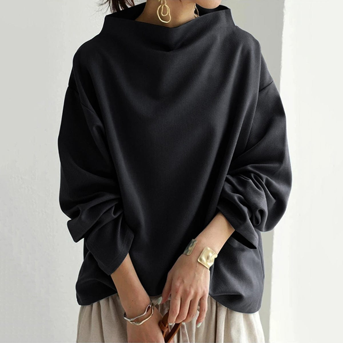 Monroe | Soft Touch High-Neck Pullover