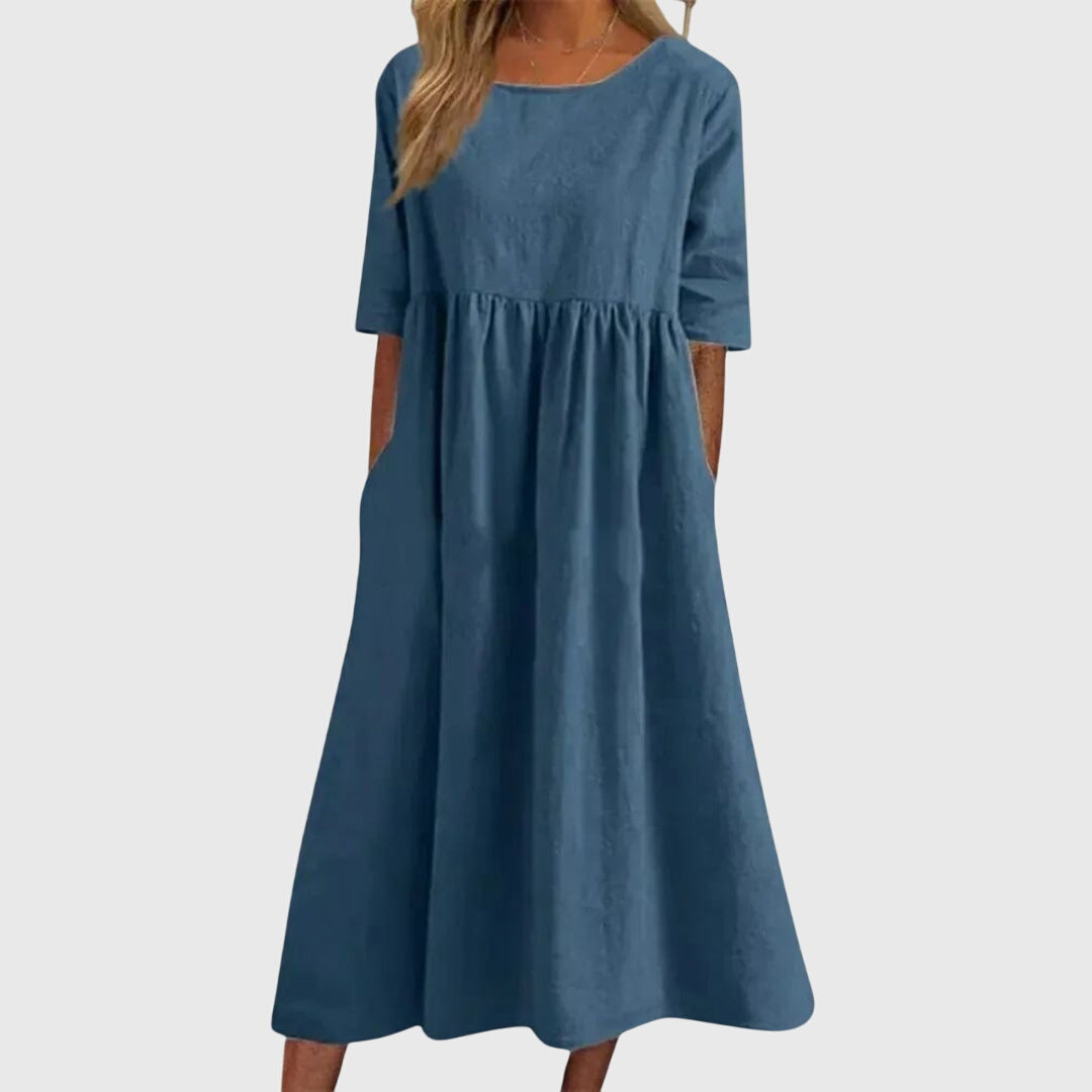 Hailey™ | Elegant Short-Sleeved Dress