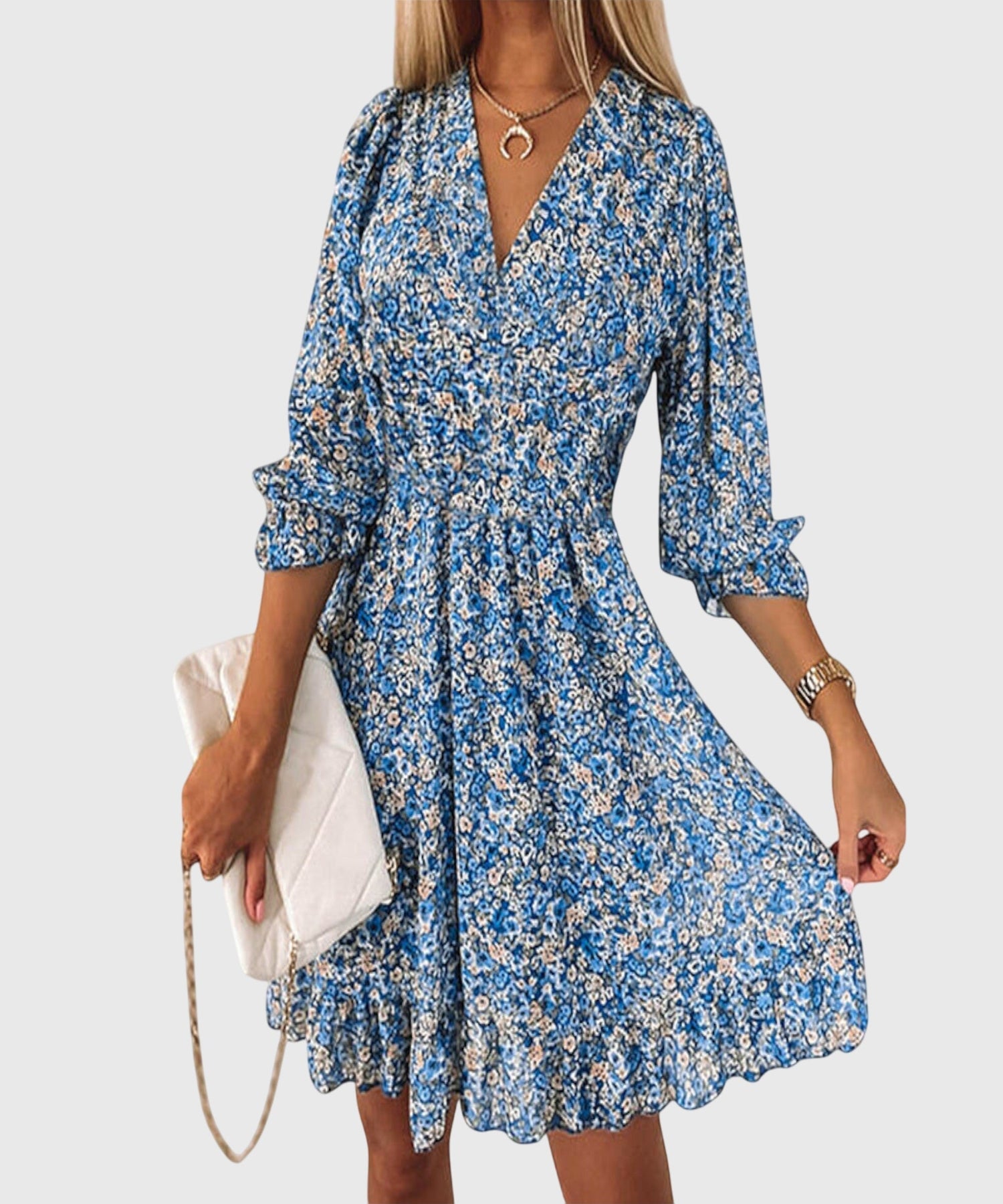 Lily™ | Floral Puff Sleeve Dress