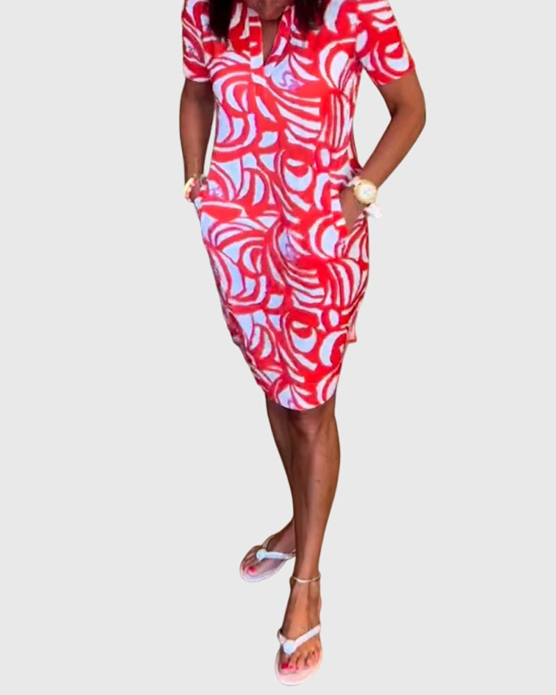 Ellene ™ | Flattering Avenue Walk Dress