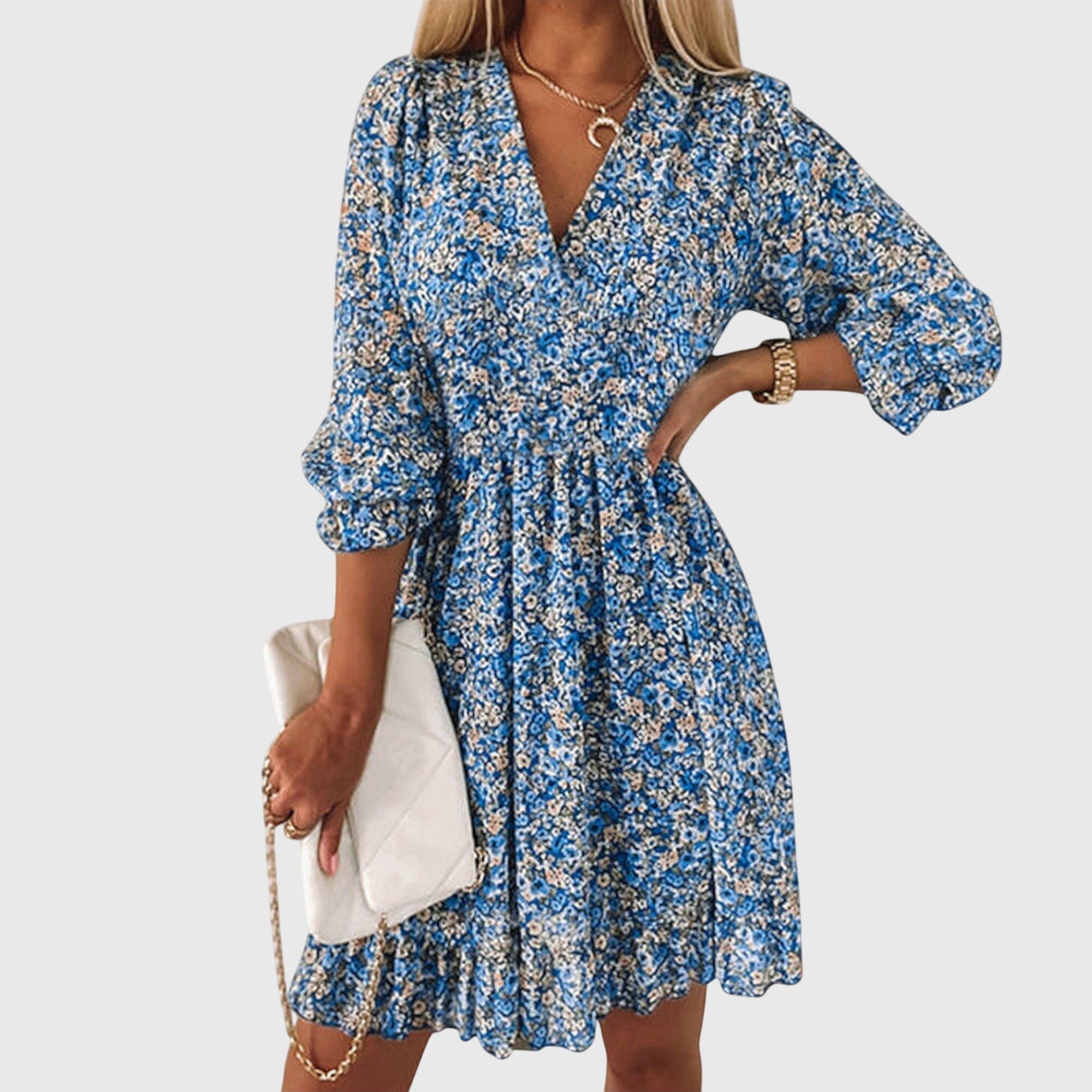Demi ™ | Floral Puff Sleeve Dress