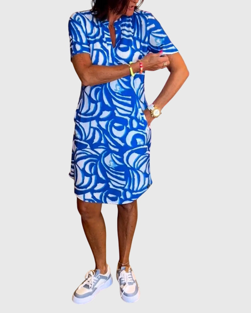Ellene ™ | Flattering Avenue Walk Dress