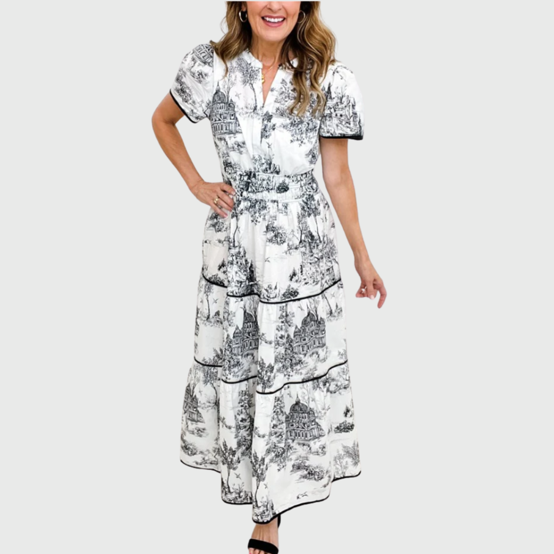 Eliza | Classic Toile Maxi