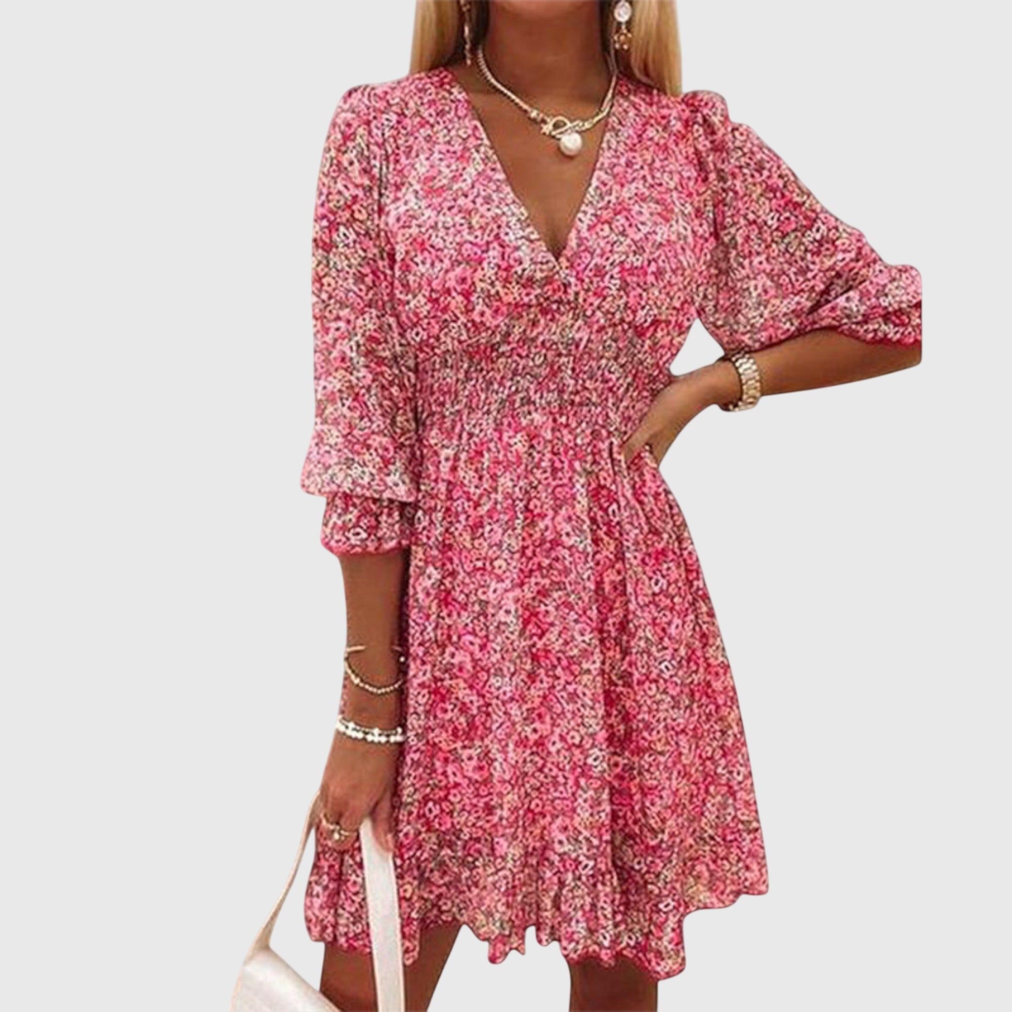 Lily™ | Floral Puff Sleeve Dress