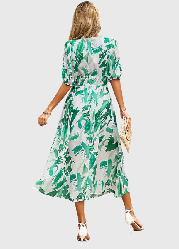 Lynn™ | Flattering Floral Midi Dress
