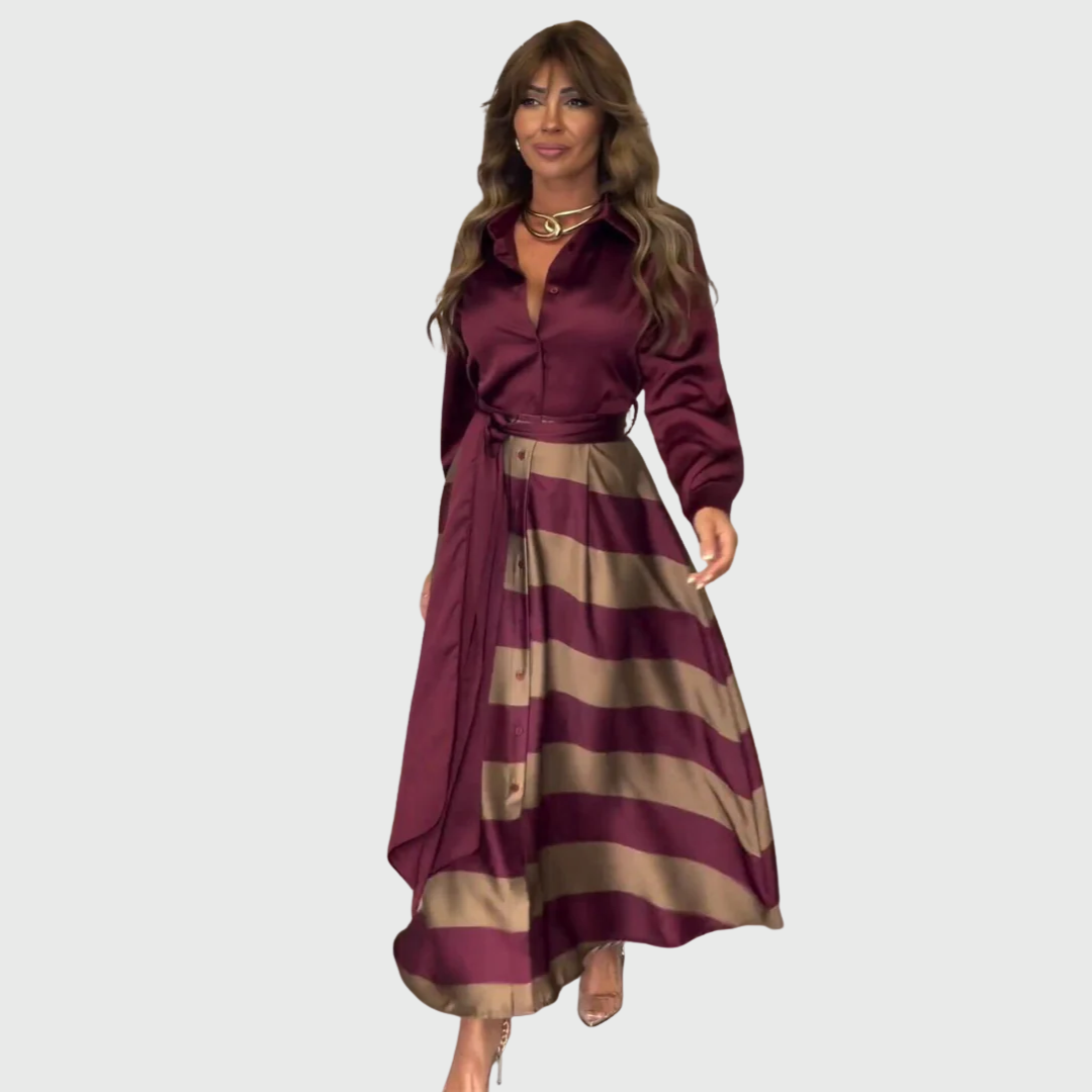 Yvonne | Striped Maxi Dress