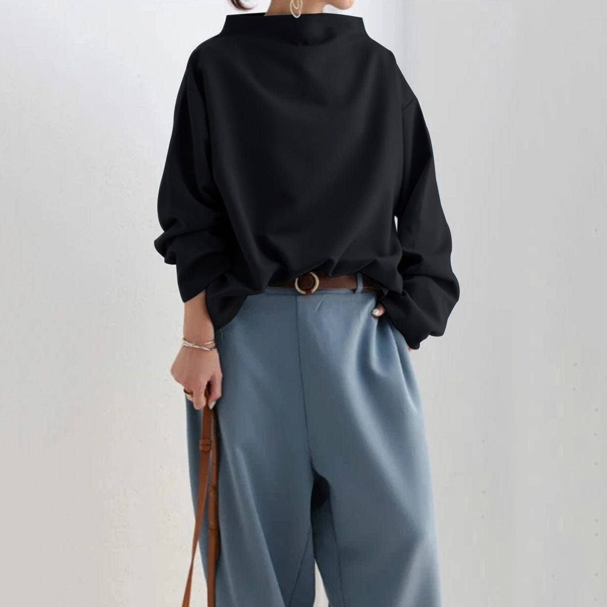 Monroe | Soft Touch High-Neck Pullover