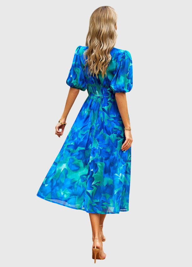 Lynn™ | Flattering Floral Midi Dress