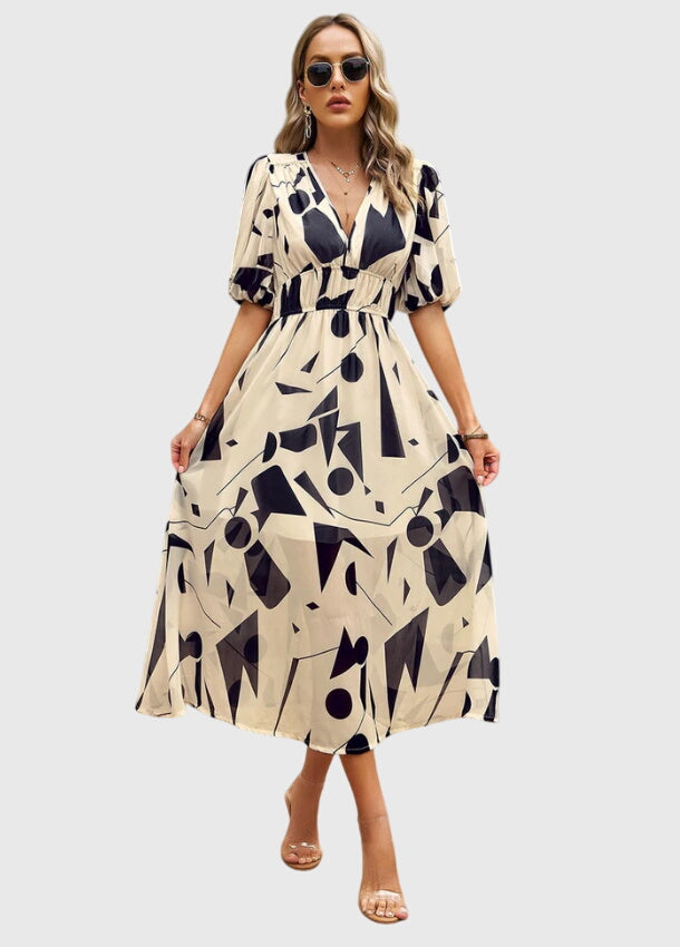 Lynn™ | Flattering Floral Midi Dress