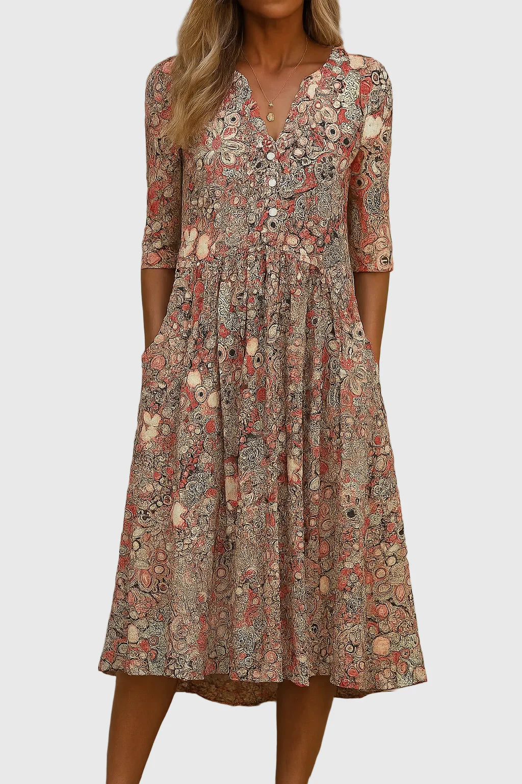 Billie | V-neck midi dress