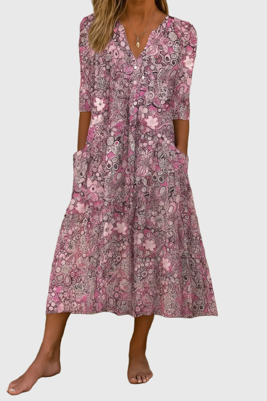 Billie | V-neck midi dress
